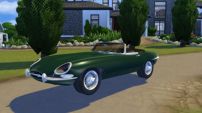 Sims 4 1961 Jaguar E Type Roadster at LorySims
