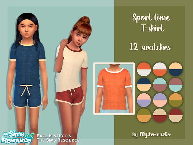 Sims 4 Sport time T shirt by MysteriousOo at TSR