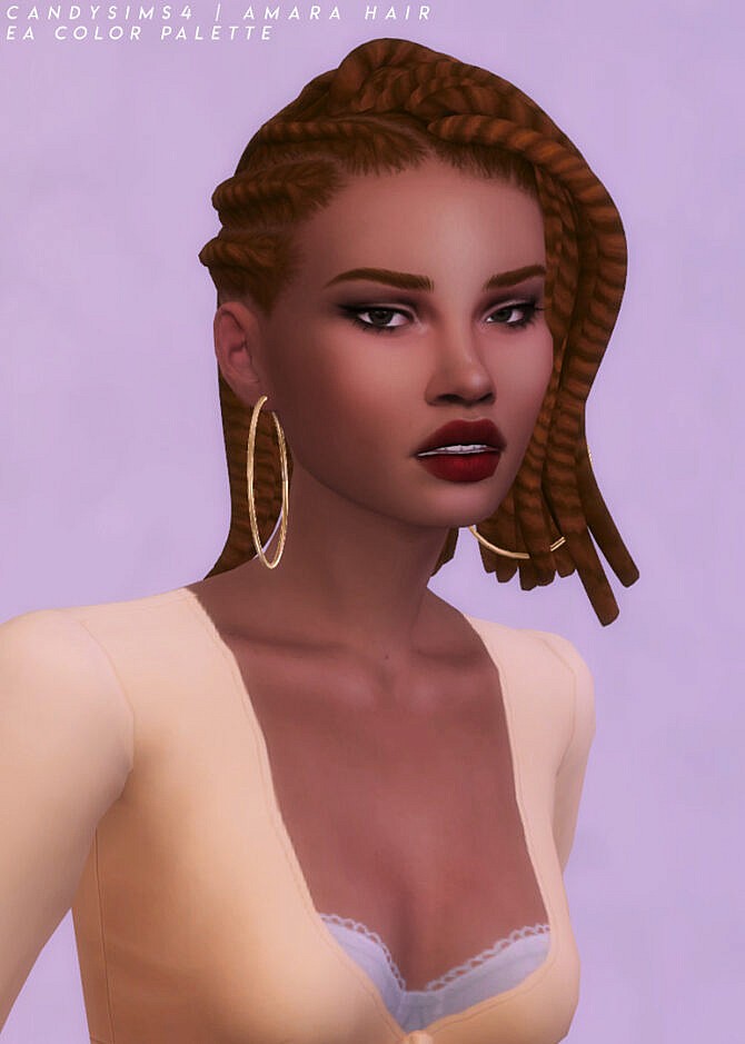 Sims 4 AMARA HAIR at Candy Sims 4
