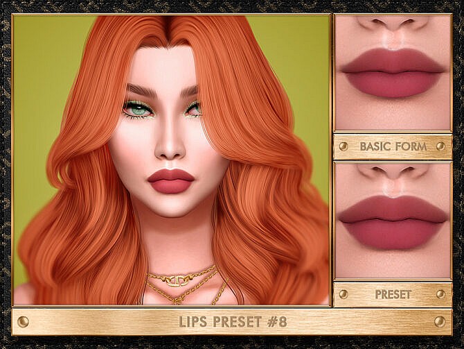 Lips Preset 8 By Julhaos At Tsr Sims 4 Updates