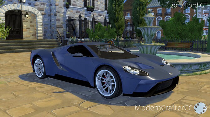Sims 4 2017 Ford GT at Modern Crafter CC