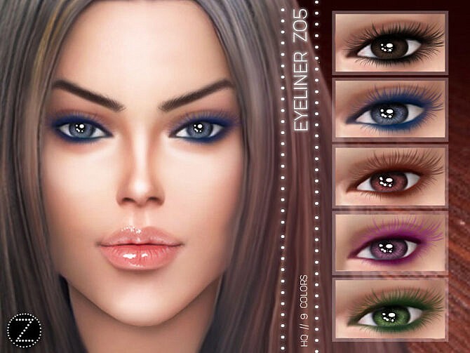 Sims 4 EYELINER Z05 by ZENX at TSR