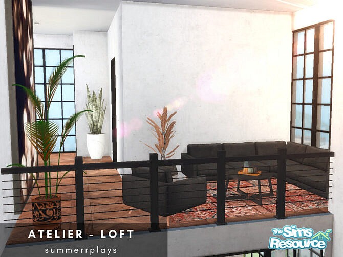 Sims 4 Atelier Loft by Summerr Plays at TSR