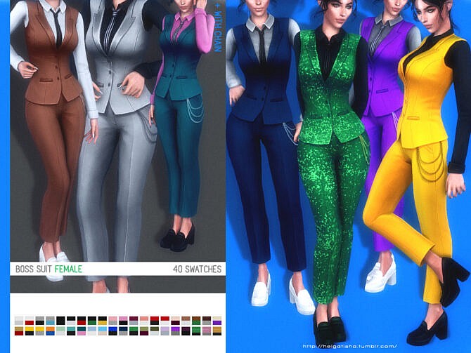 Sims 4 Suit female at Helgatisha