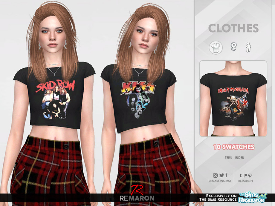 Bands Shirt 02 F By Remaron At Tsr Sims 4 Updates