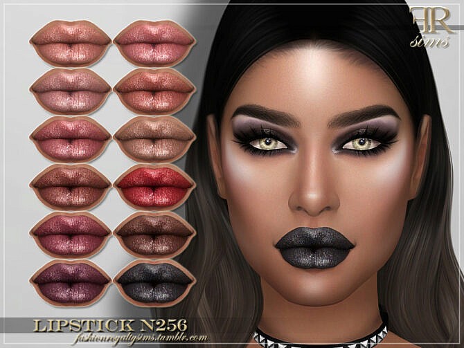Sims 4 FRS Lipstick N256 by FashionRoyaltySims at TSR