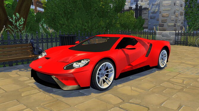 Sims 4 2017 Ford GT at Modern Crafter CC