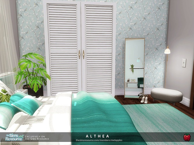 Sims 4 Althea bedroom 1 by melapples at TSR