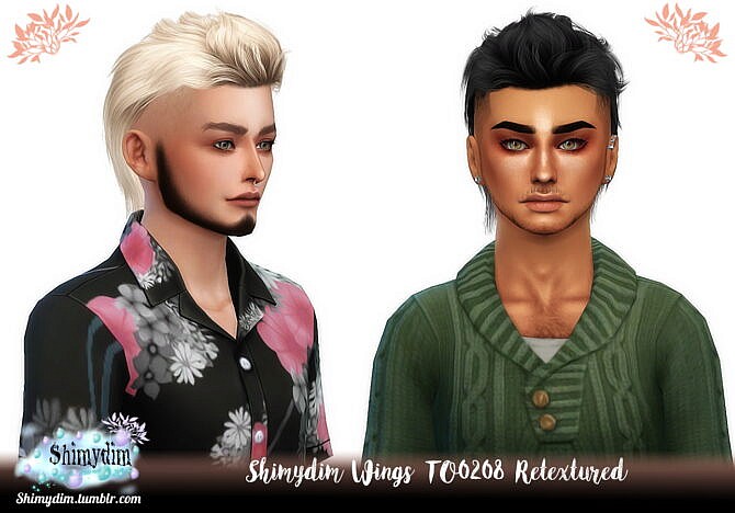 Sims 4 Wings TO0208 Hair Retexture at Shimydim Sims