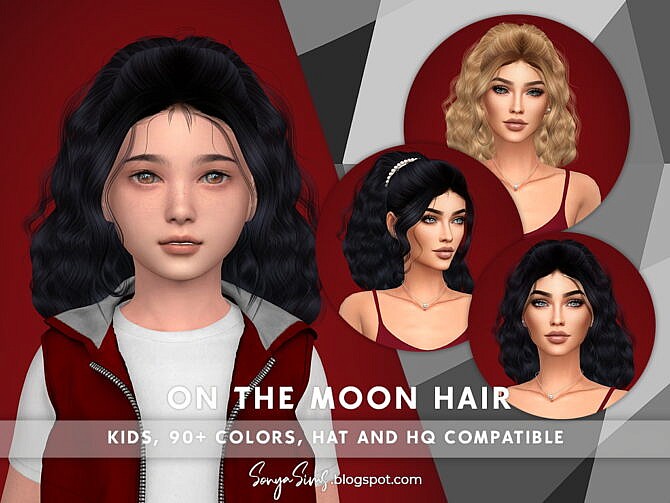Sims 4 On the Moon Hair at Sonya Sims