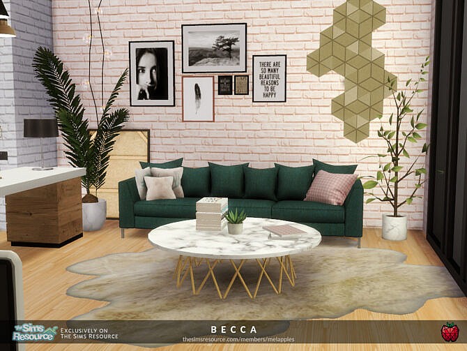 Sims 4 Becca office by melapples at TSR
