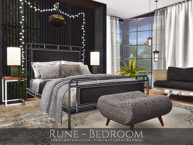 Sims 4 Rune Bedroom by Rirann at TSR