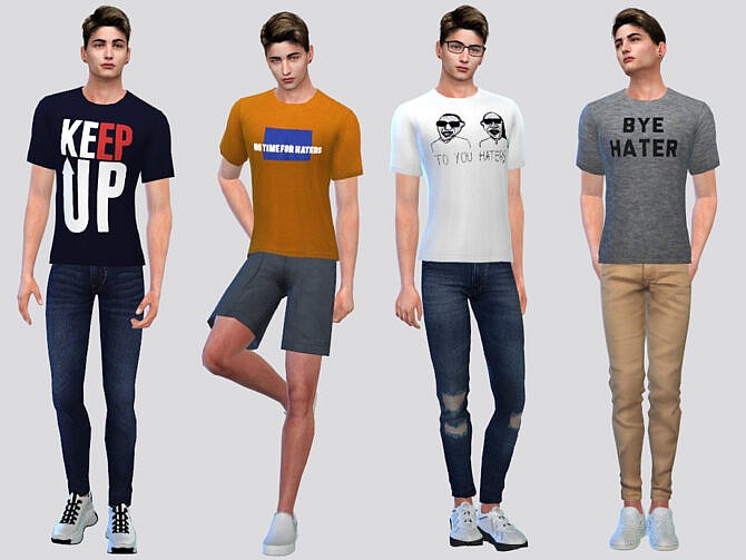 Sims 4 Power Statement Tee by McLayneSims at TSR