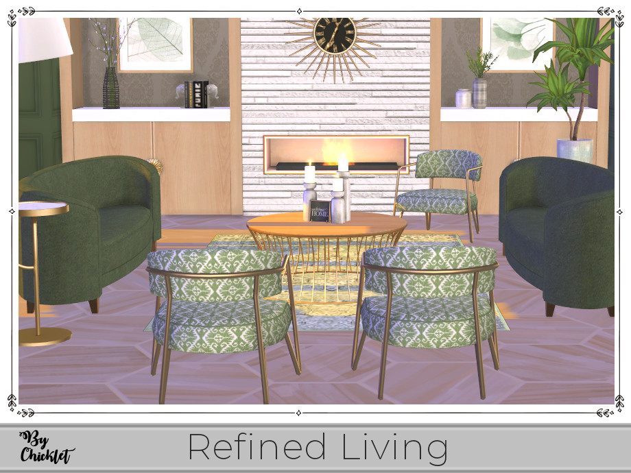 Chicklet Scandi Crush Living Room Sims 4