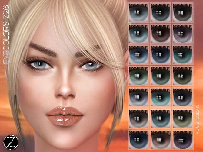 Sims 4 EYECOLORS Z26 by ZENX at TSR