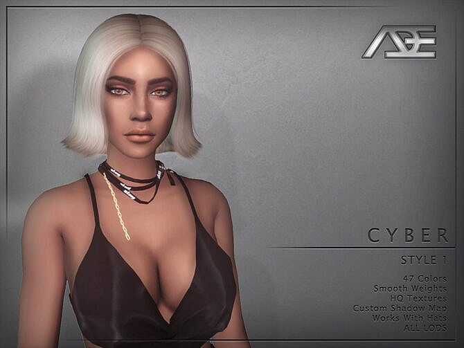 Sims 4 Cyber Style 1 Hair by Ade Darma at TSR