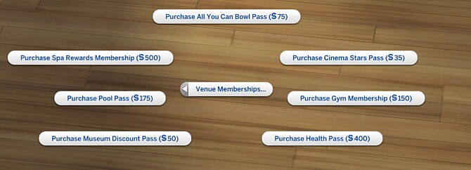 Sims 4 Venue Memberships and Lot Fees by adeepindigo at Mod The Sims 4