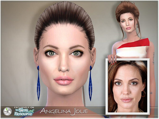 Sims 4 SIM Angelina Jolie by BAkalia at TSR