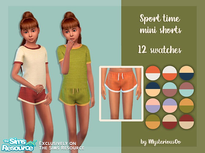 Sims 4 Sport time mini shorts by MysteriousOo at TSR