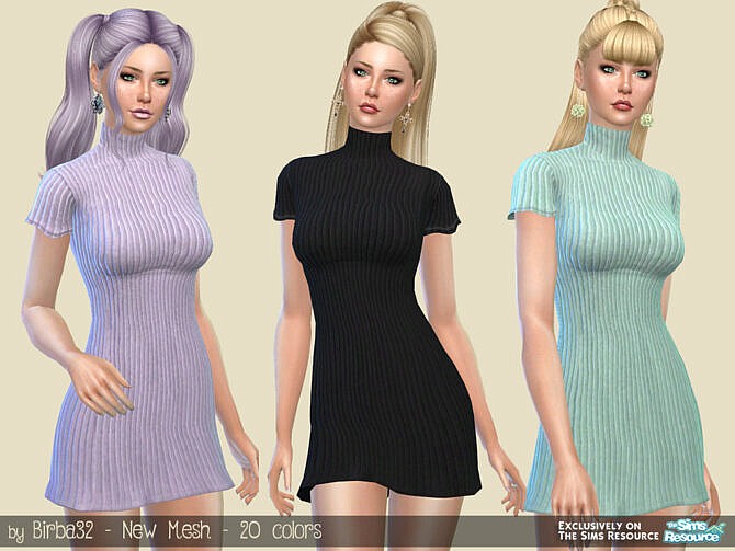 Sims 4 Jolie Dress by Birba32 at TSR