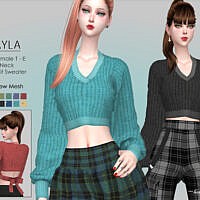 Ayla Knit Sweater By Helsoseira