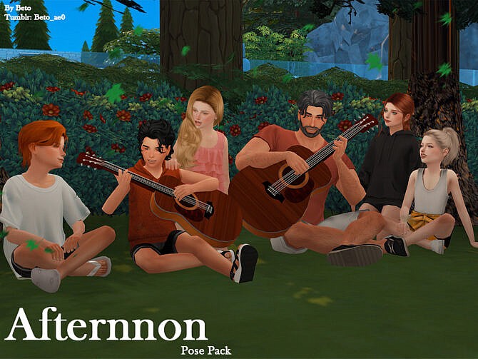 Sims 4 Afternnon (Pose pack) by Beto ae0 at TSR