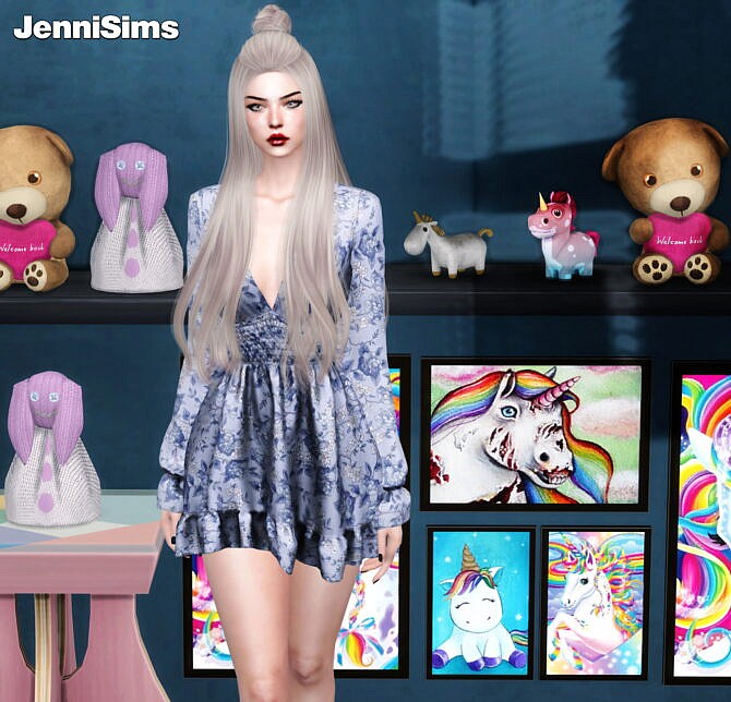 Sims 4 Unicorn dreams DECORATIVE (5 ITEMS) at Jenni Sims