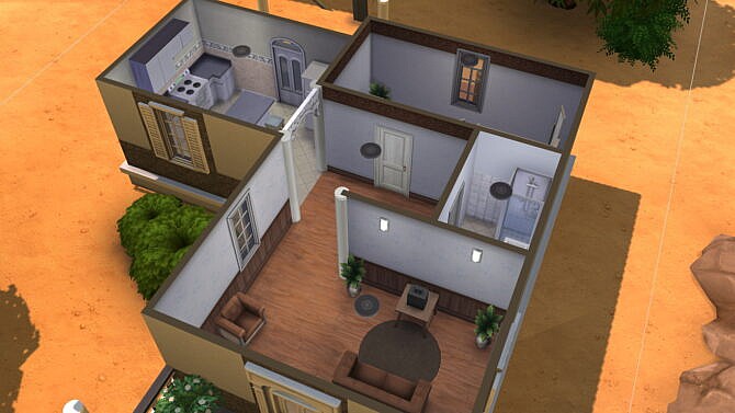 Sims 4 Nowhere starter home by iSandor at Mod The Sims 4