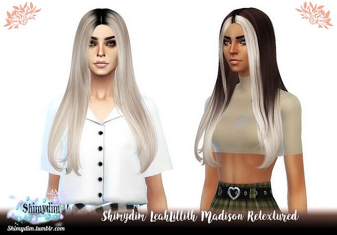 Sims 4 LeahLillith Madison Hair Retexture at Shimydim Sims