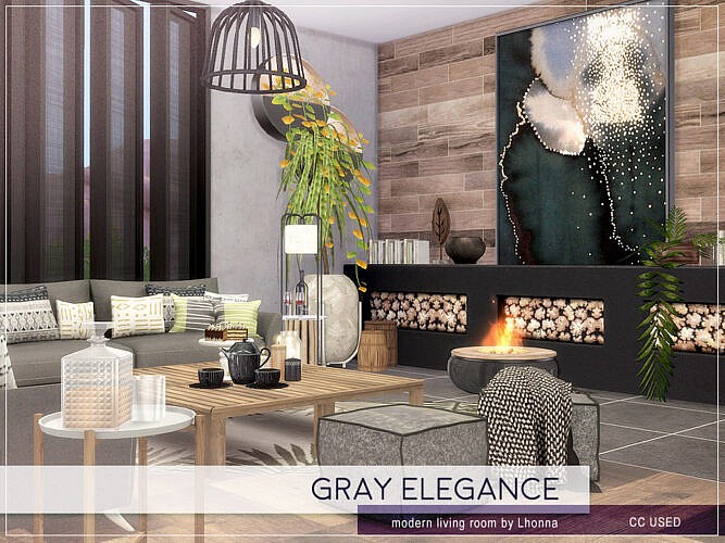 Gray Elegance Living Room By Lhonna