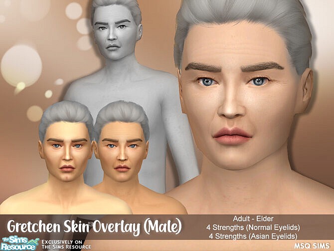 Sims 4 Gretchen Skin Overlay Male at MSQ Sims