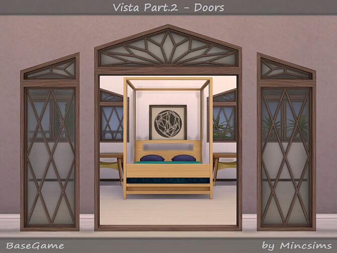 Sims 4 Vista Set Part.2 Doors by Mincsims at TSR