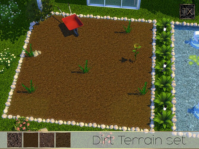 Sims 4 TX   Dirt Terrain Set by theeaax at TSR