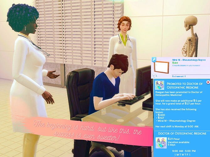 Sims 4 The Ultimate Rheumatologist Career by MiraiMayonaka at Mod The Sims 4