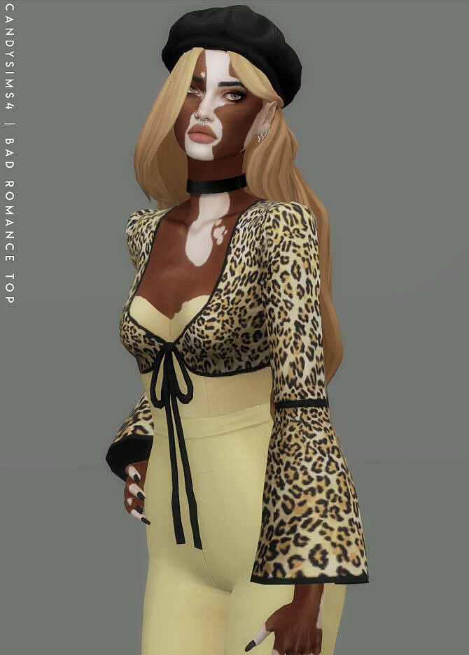 Sims 4 BAD ROMANCE TOP at Candy Sims 4