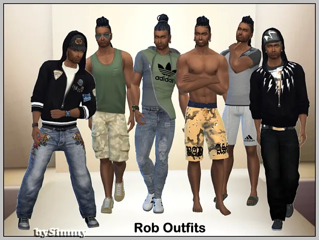 Sims 4 Rob Cardif & Barkley by Simmy at All 4 Sims