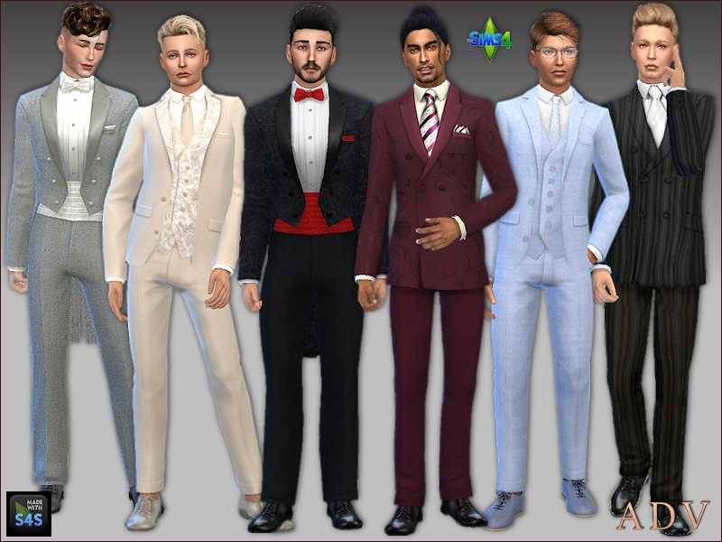 Wedding outfits for grooms at Arte Della Vita » Sims 4 Updates