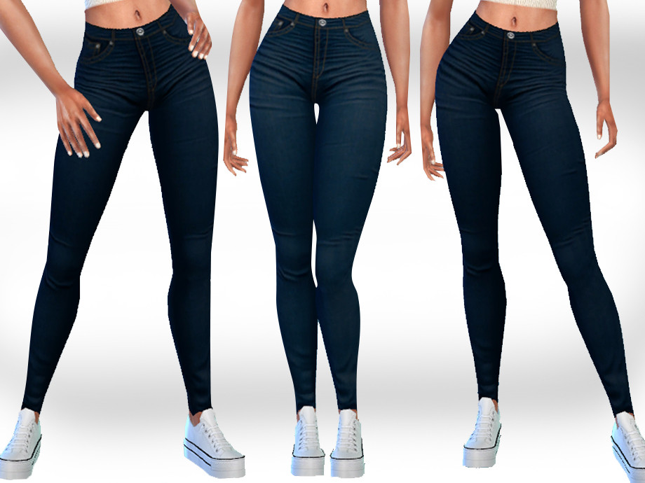Dark Blue Jeans by Saliwa at TSR » Sims 4 Updates