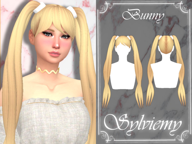 Sims 4 Bunny Hairstyle by Sylviemy at TSR