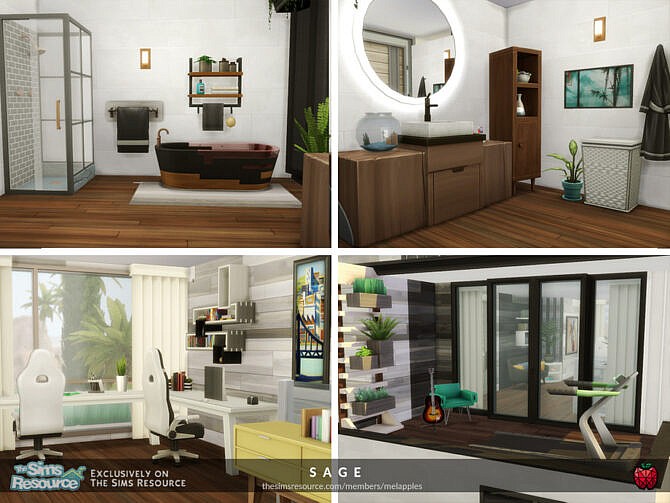 Sims 4 Sage home by melapples at TSR