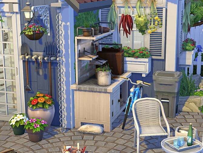 Sims 4 Cute Garden Shed by Flubs79 at TSR