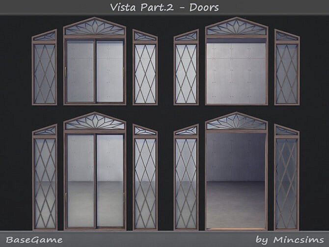 Sims 4 Vista Set Part.2 Doors by Mincsims at TSR