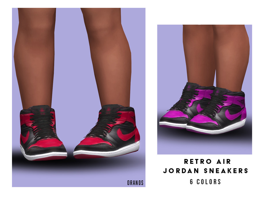 Retro Air Jordan Sneakers (Toddler) by OranosTR at TSR » Sims 4 Updates