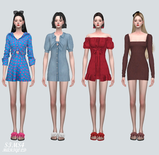 Sims 4 Frill Slippers at Marigold