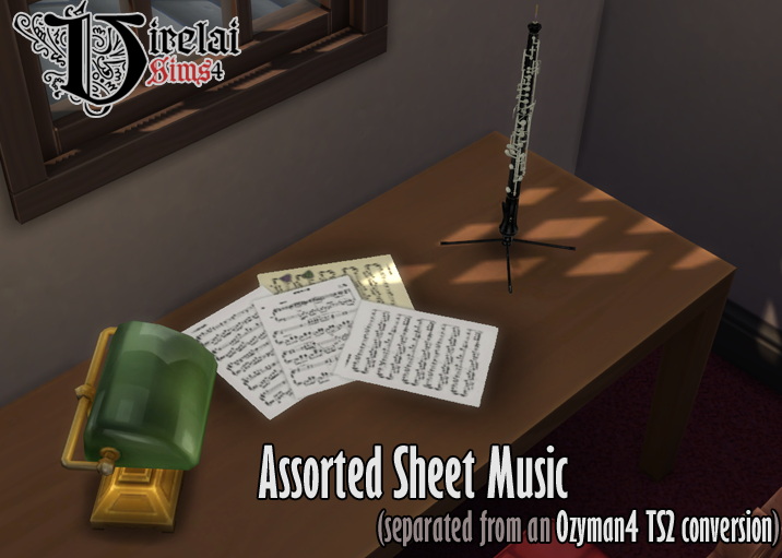 sims 4 sheet music cc