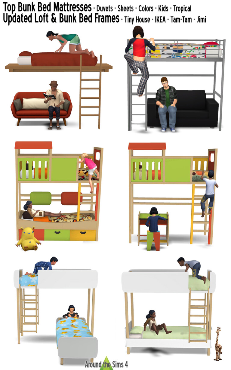 sims 4 bunk beds custom content tsr