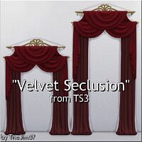 Velvet Seclusion Curtains From Ts3 By Thejim07
