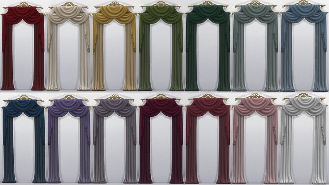 Sims 4 Velvet Seclusion Curtains from TS3 by TheJim07 at Mod The Sims 4