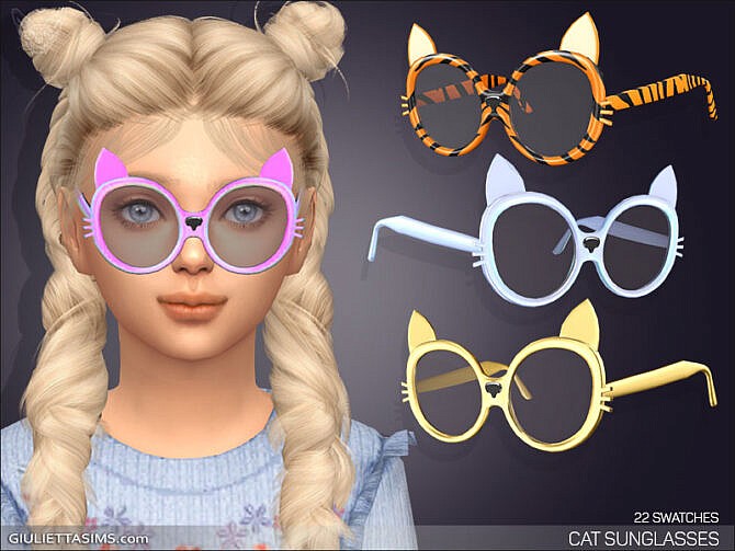 Sims 4 Cat Sunglasses For Kids at Giulietta