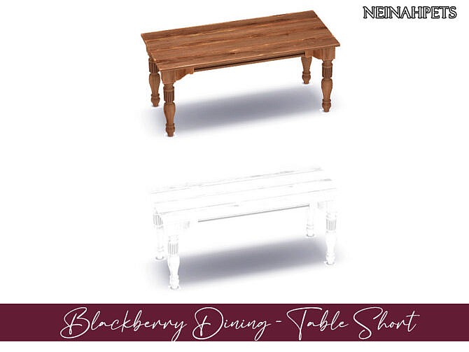 Sims 4 Blackberry Dining Room by neinahpets at TSR